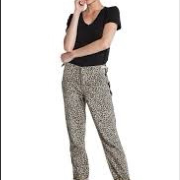 DA NANG Camile Leopard Print Camo Cargo Pant Sz M NWT 100% cotton - Picture 3 of 8